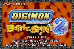Digimon - Battle Spirit 2 Title Screen